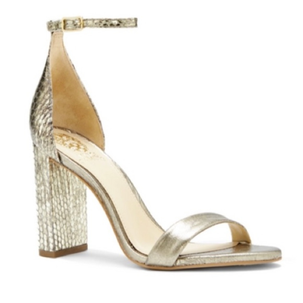 Gold High Heel Sandals